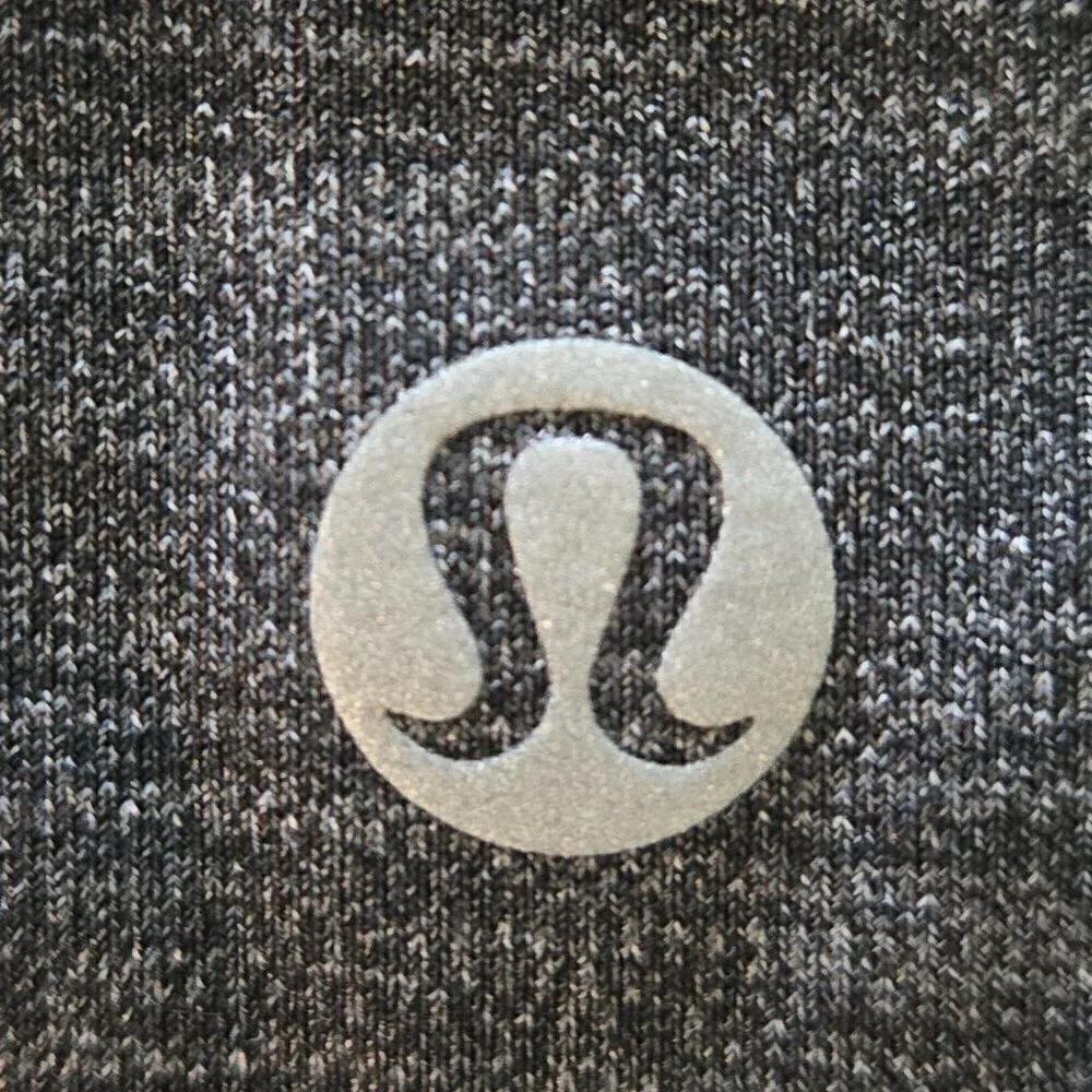 Lululemon Pace Rival Mid-Rise Crop 22” - 6 Heathered Black / Black